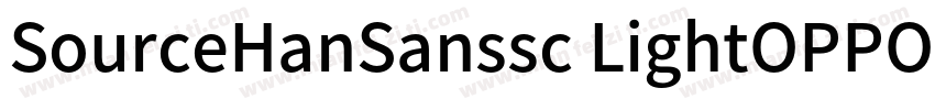 SourceHanSanssc LightOPPOSans BSour字体转换